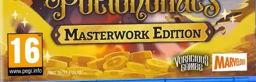 Potionomics, the PEGI square on its front