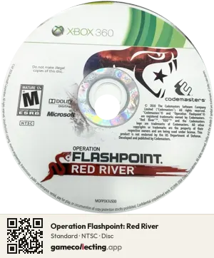 Operation Flashpoint: Red River Xbox 360, NTSC disc