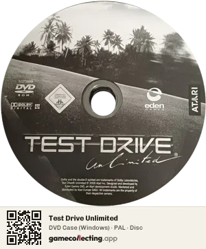 Test Drive Unlimited Computer, PAL disc