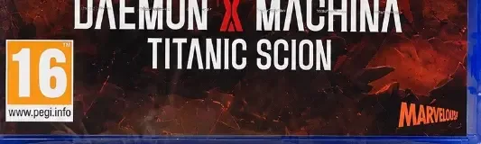 Daemon X Machina: Titanic Scion, the PEGI square on its front