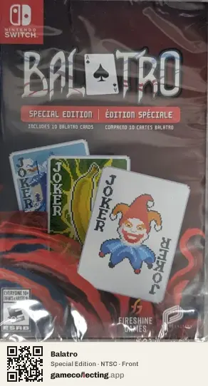 Balatro Nintendo Switch, NTSC box front