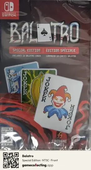 Balatro Nintendo Switch, NTSC box front