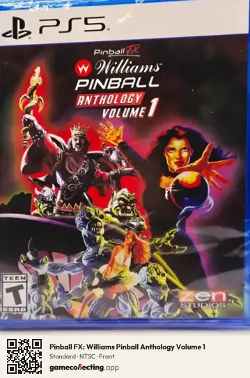 Pinball FX: Williams Pinball Anthology Volume 1 PlayStation 5, NTSC box front