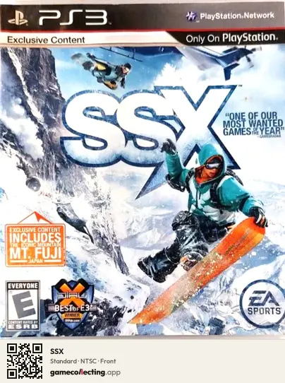 SSX PlayStation 3, NTSC box front