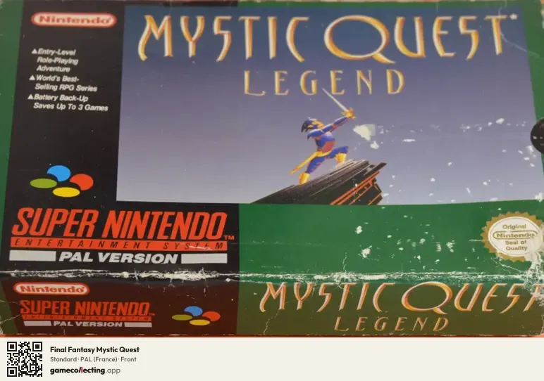 Final Fantasy Mystic Quest Super Nintendo Entertainment System, France box front