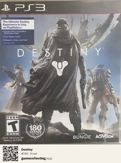 Destiny PlayStation 3, NTSC box front