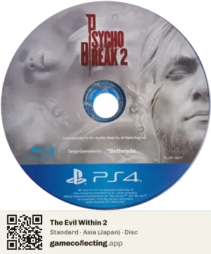 The Evil Within 2 PlayStation 4, Asia disc