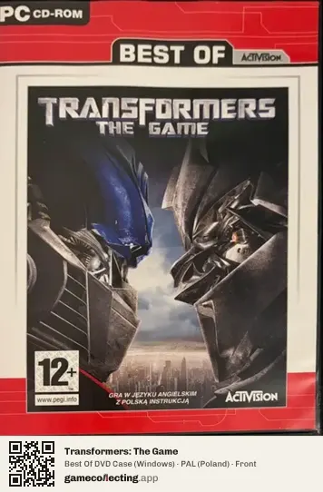 Transformers: The Game Computer, Poland box front