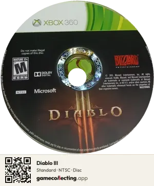Diablo III Xbox 360, NTSC disc