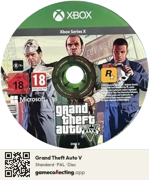 Grand Theft Auto V Xbox Series X, PAL disc