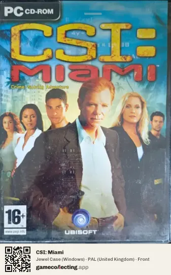 CSI: Miami Computer, United Kingdom box front