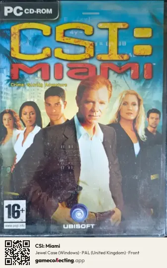 CSI: Miami Computer, United Kingdom box front