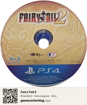 Fairy Tail 2 PlayStation 4, Asia disc