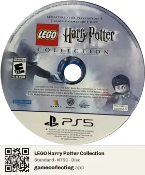LEGO Harry Potter Collection PlayStation 5, NTSC disc
