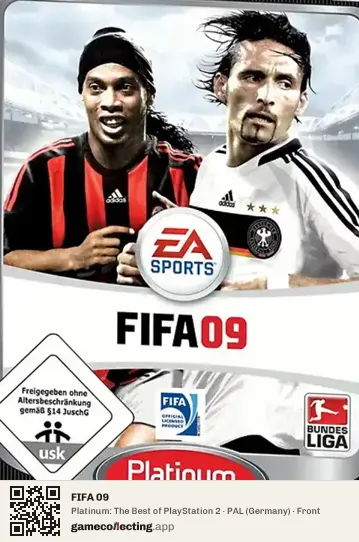 FIFA 09 PlayStation 2, Germany box front