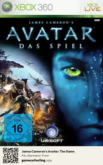 James Cameron's Avatar: The Game Xbox 360, Germany box front