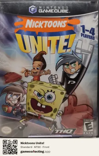 Nicktoons Unite! Nintendo GameCube, NTSC box front