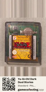 Yu-Gi-Oh! Dark Duel Stories Game Boy Color, PAL cartridge label