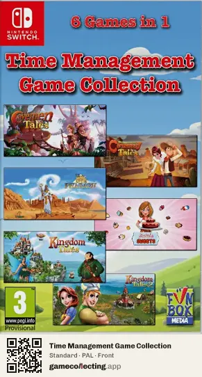 Time Management Game Collection Nintendo Switch, PAL box front