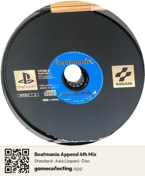 Beatmania Append 4th Mix PlayStation, Asia disc
