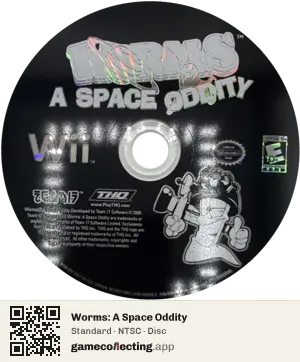 Worms: A Space Oddity Nintendo Wii, NTSC disc