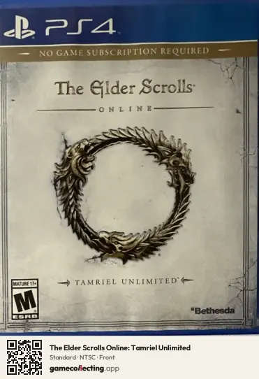 The Elder Scrolls Online: Tamriel Unlimited PlayStation 4, NTSC box front