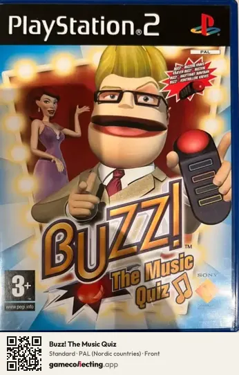 Buzz! The Music Quiz PlayStation 2, Nordic countries box front