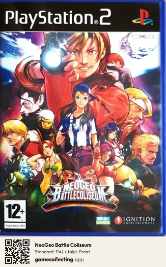 NeoGeo Battle Coliseum PlayStation 2, Italy box front