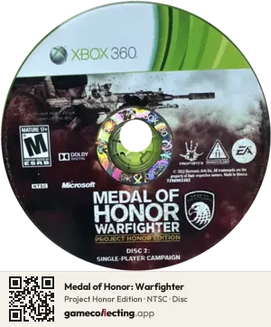 Medal of Honor: Warfighter Xbox 360, NTSC disc