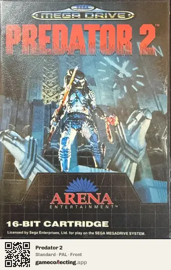 Predator 2 Sega Mega Drive / Genesis, PAL box front