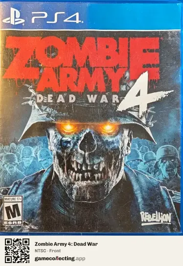Zombie Army 4: Dead War PlayStation 4, NTSC box front
