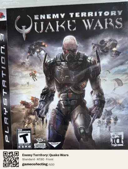Enemy Territory: Quake Wars PlayStation 3, NTSC box front