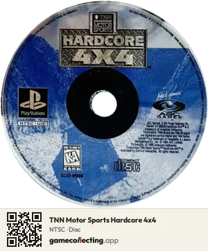 TNN Motor Sports Hardcore 4x4 PlayStation, NTSC disc