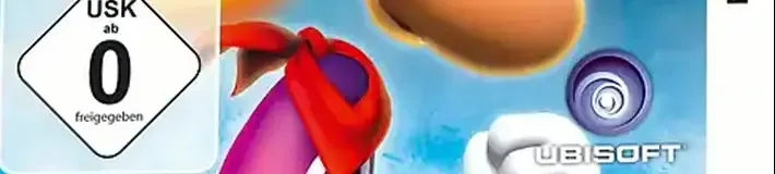 Rayman 3D, the USK square on its front