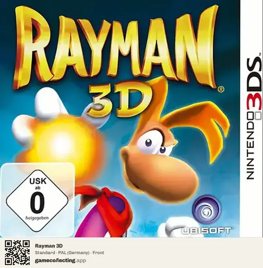 Rayman 3D Nintendo 3DS, Germany box front