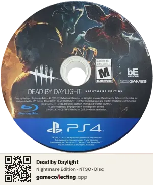 Dead by Daylight PlayStation 4, NTSC disc