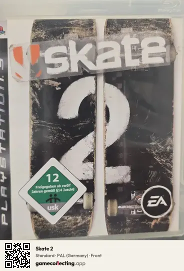 Skate 2 PlayStation 3, Germany box front