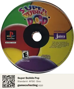 Super Bubble Pop PlayStation, NTSC disc