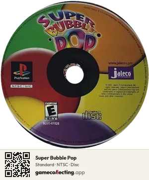 Super Bubble Pop PlayStation, NTSC disc