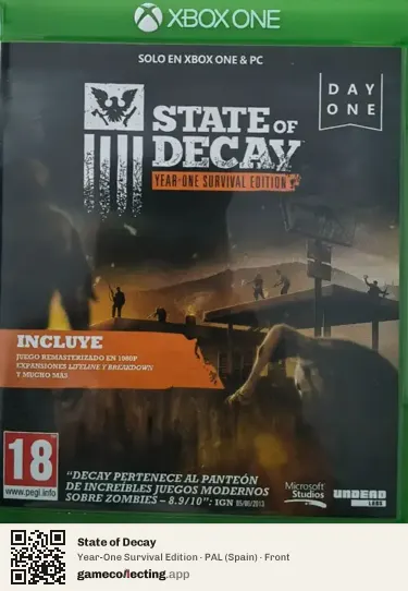State of Decay Xbox One, Spain box front