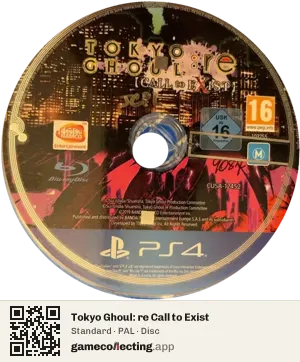 Tokyo Ghoul: re Call to Exist PlayStation 4, PAL disc