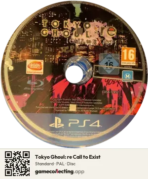 Tokyo Ghoul: re Call to Exist PlayStation 4, PAL disc