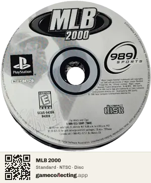 MLB 2000 PlayStation, NTSC disc