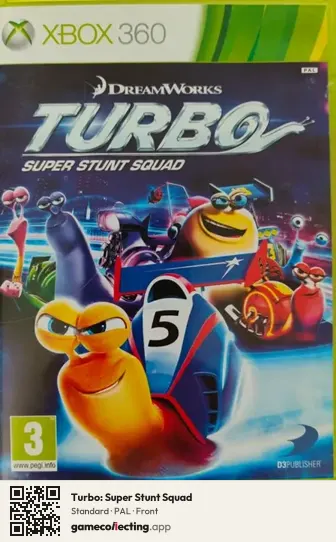 Turbo: Super Stunt Squad Xbox 360, PAL box front