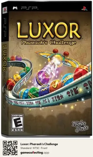 Luxor: Pharaoh's Challenge PlayStation Portable, NTSC box front
