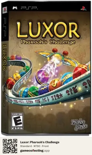 Luxor: Pharaoh's Challenge PlayStation Portable, NTSC box front