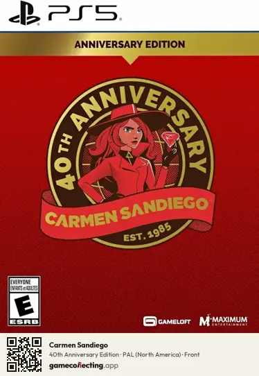 Carmen Sandiego PlayStation 5, North America box front