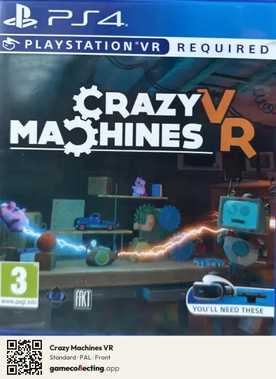 Crazy Machines VR PlayStation 4, PAL box front