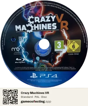 Crazy Machines VR PlayStation 4, PAL disc