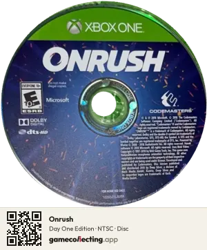 Onrush Xbox One, NTSC disc